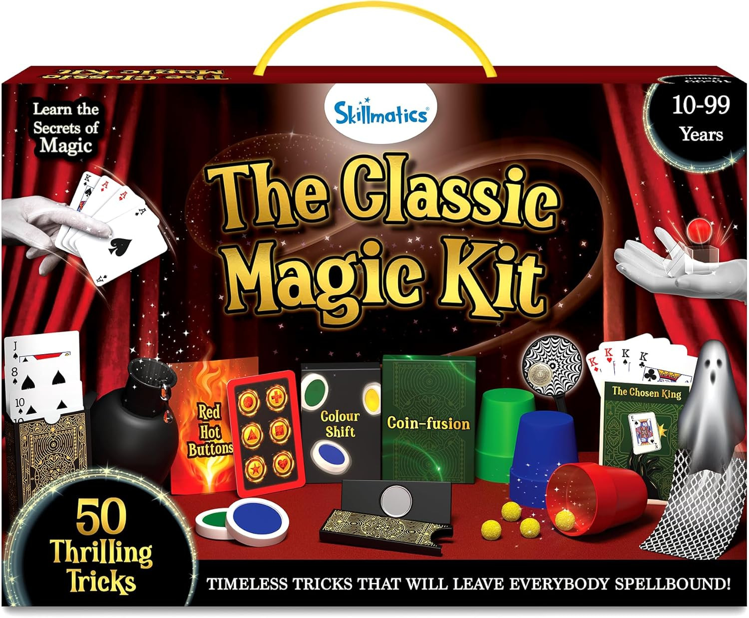 Classic Magic Set for Kids & Teens – 50 Tricks & Illusions | Step-By-Step Guide,
