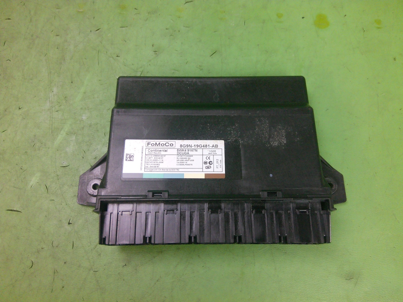 10-12 JAGUAR XF KEYLESS ENTRY CONTROL MODULE 8G9N-19G481-AB OEM