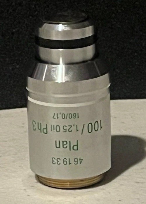 Zeiss Plan 100x/1.25 Oil Ph3 Microscope Objective 46 19 33