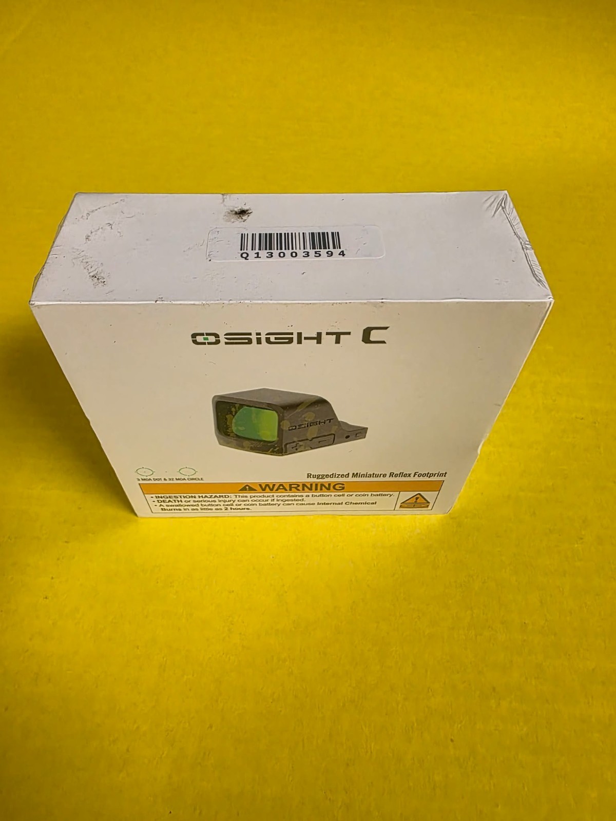 Osight C Open Green Dot Sight with 3 MOA Dot & 32 MOA Circle Reticle