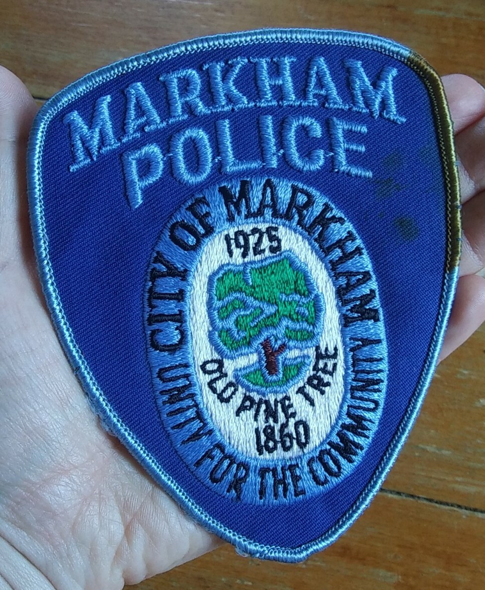 Vintage Markham ~ Illinois ~ Embroidered Shoulder Patch Unity for the Community