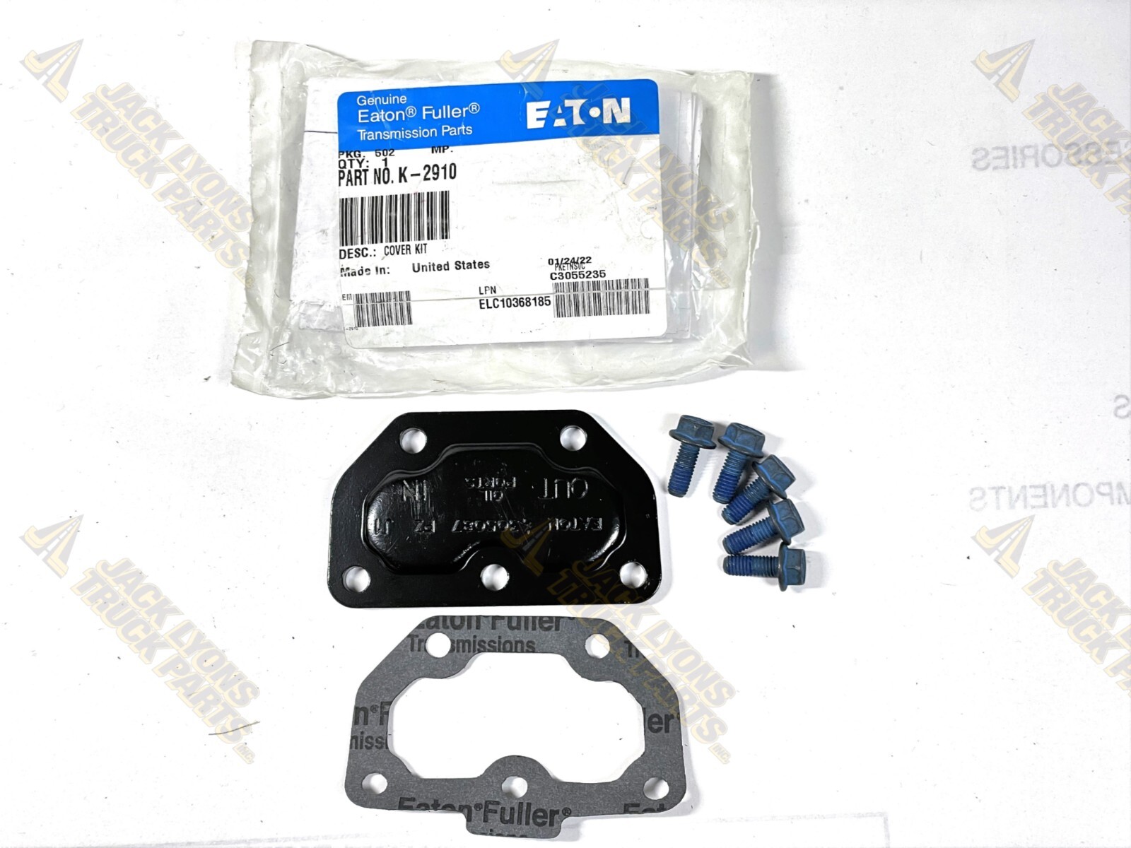 K2910 New Genuine Eaton Fuller Bypass Cover Metric Screw Kit - New OEM K-2910
