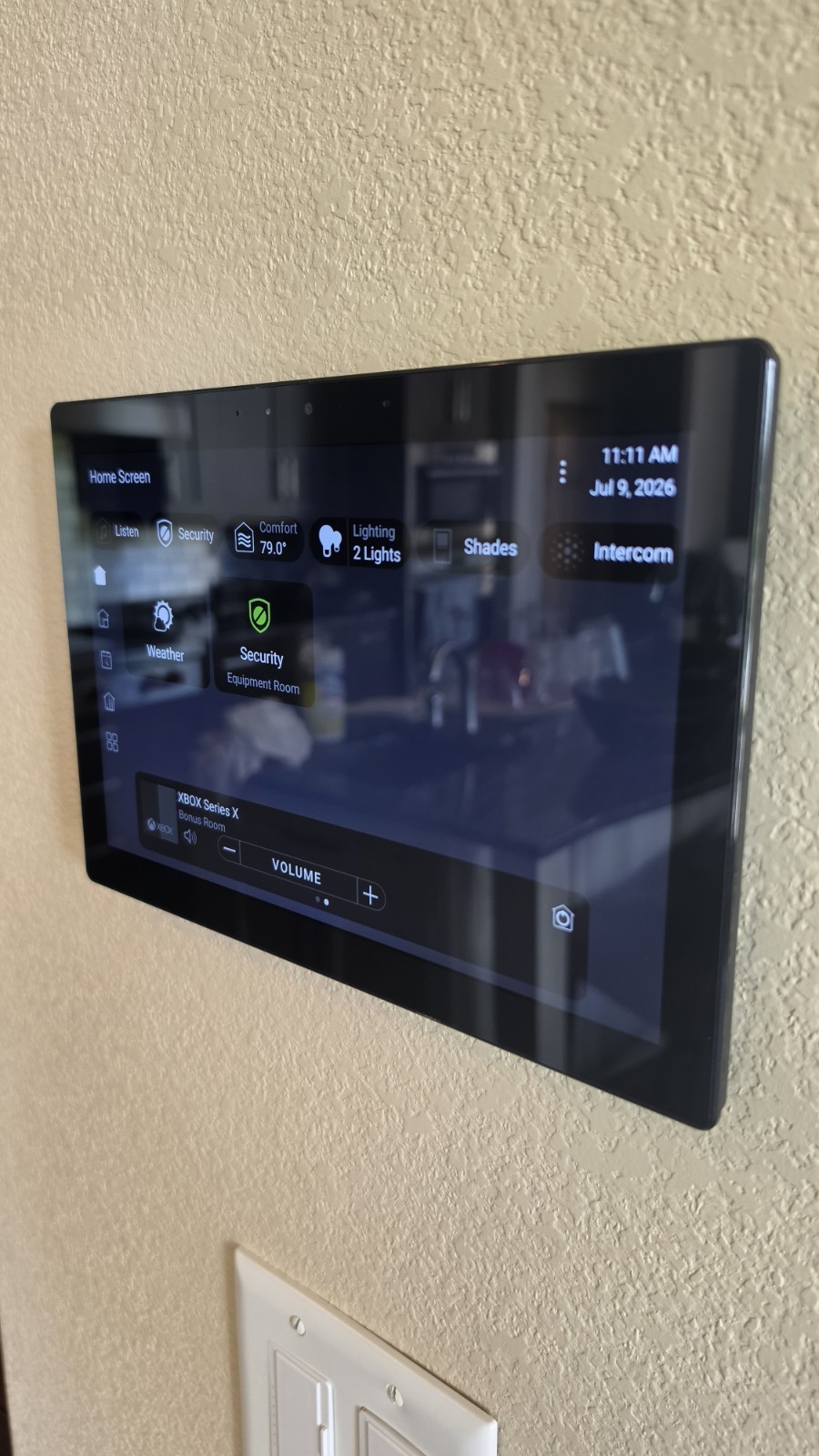 Control4 C4-T4IW10-BL 10" T4 In-wall Touch Screen - Black - MINT!