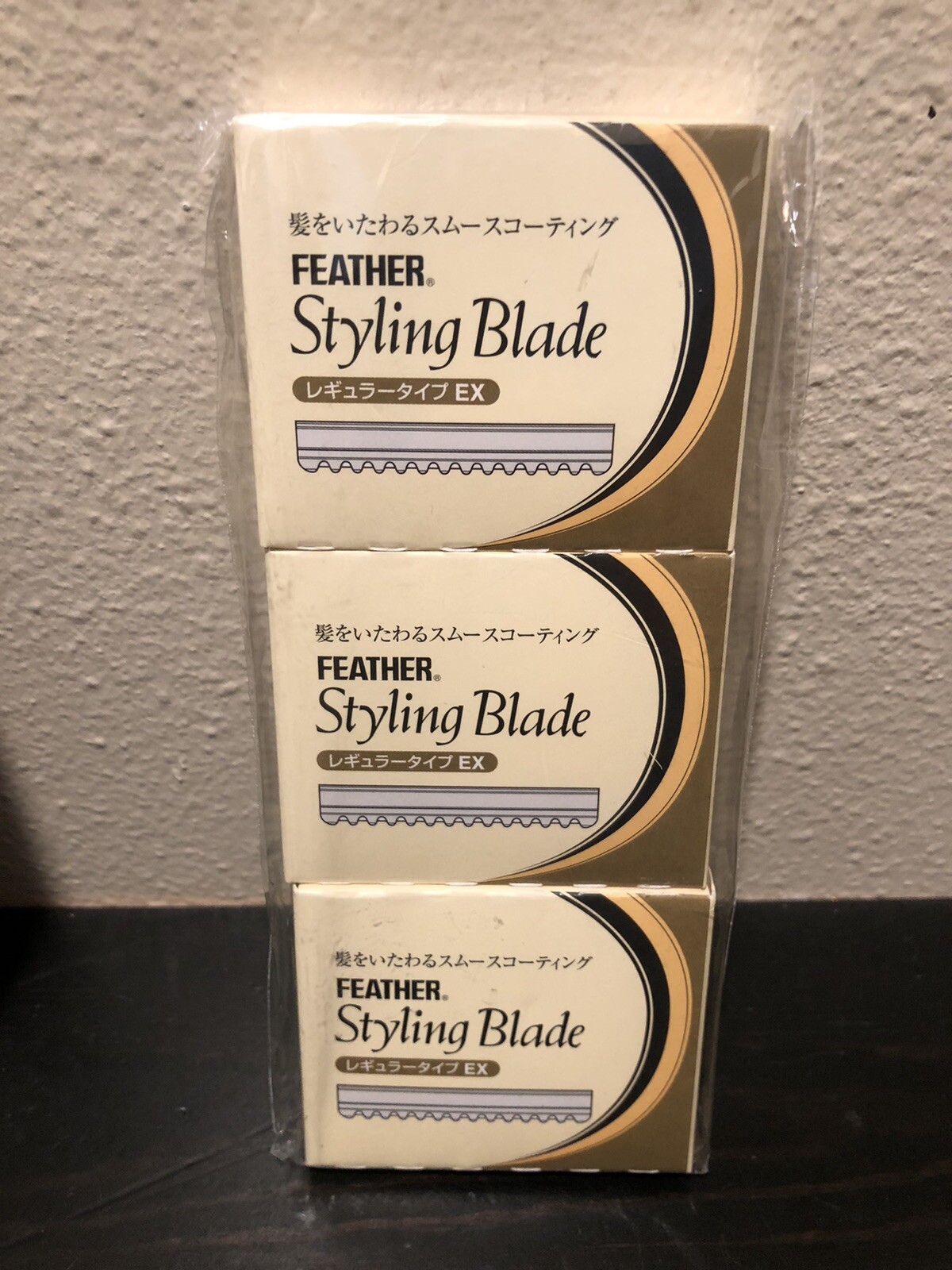 Feather Styling Blade Razor Blades 30 Total 3x 10 Packs CGEX-10 New Regular Type