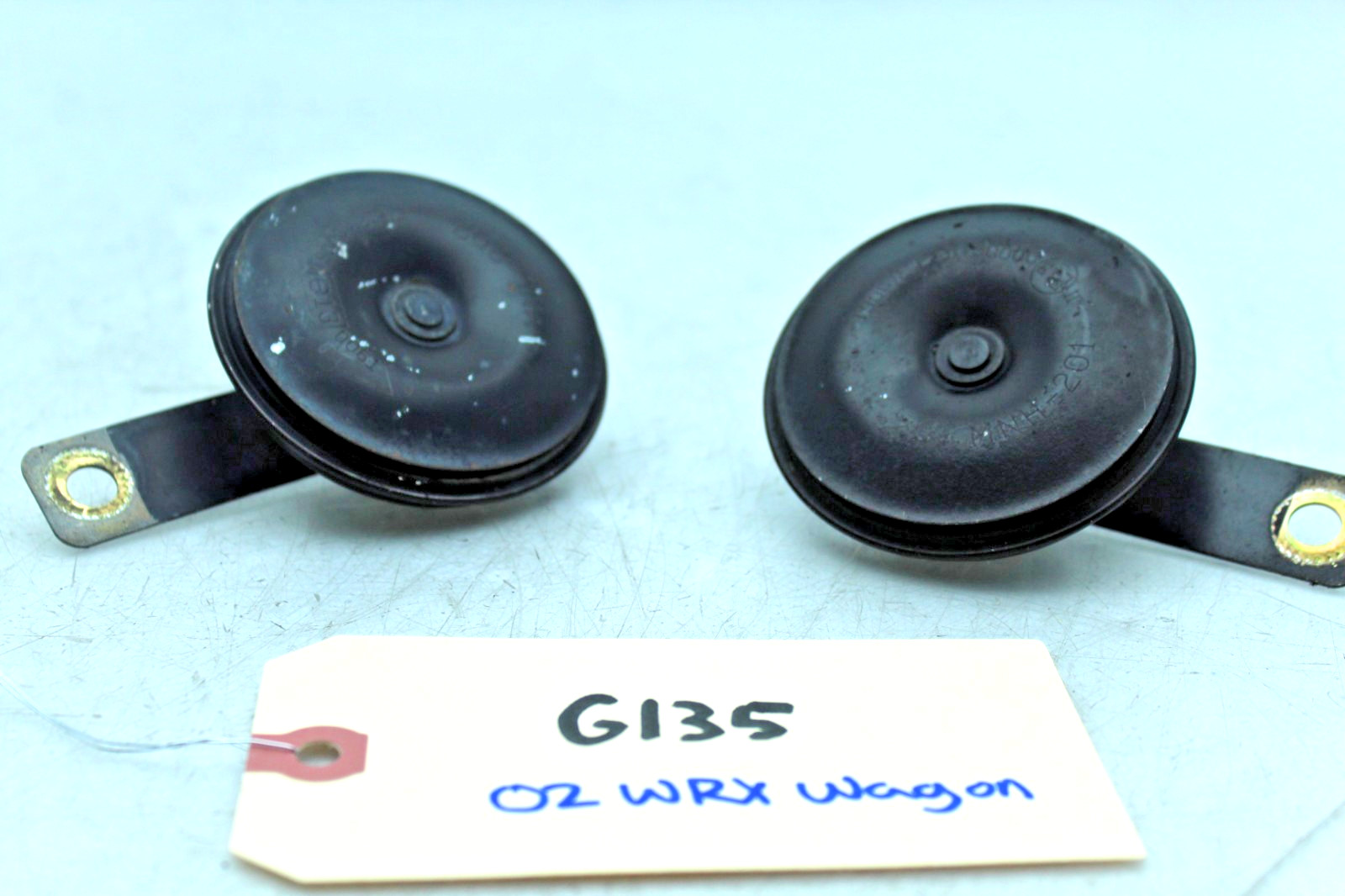 2002-03 SUBARU IMPREZA WRX FRONT & LOW HIGH PITCH TONE HORN PAIR G135