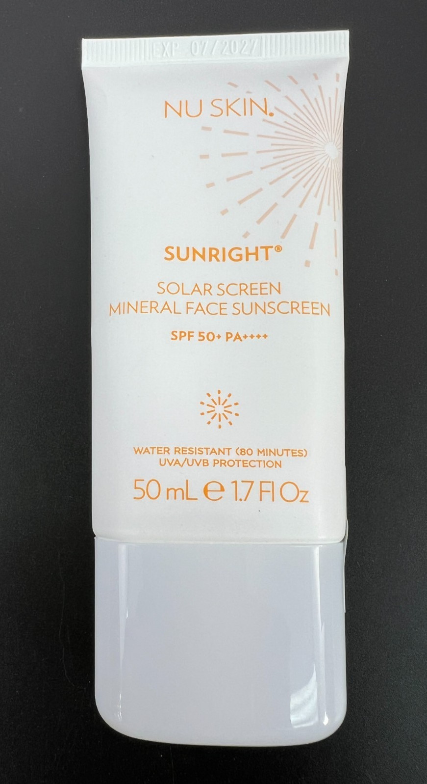 NU SKIN Sunright Solar Screen Mineral Face Sunscreen Lotion 1.7fl SPF 50+ 07/27