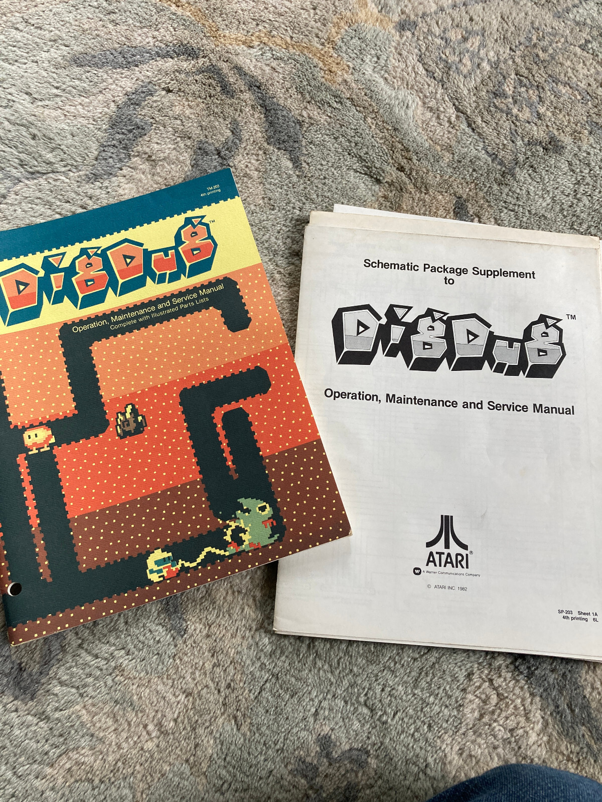Atari Dig Dug Arcade Manual and Schematic