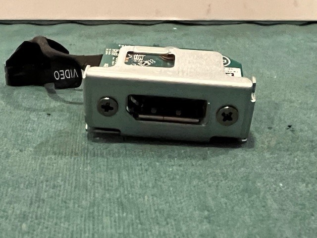 Dell 4JDCY additional DP Video Port w/ cable and bracket