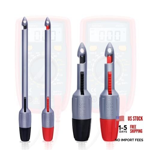 Wire Piercing Probe‌ Test Leads Set with 2mm/4mm Banana 4mm Long- Short 4PCS