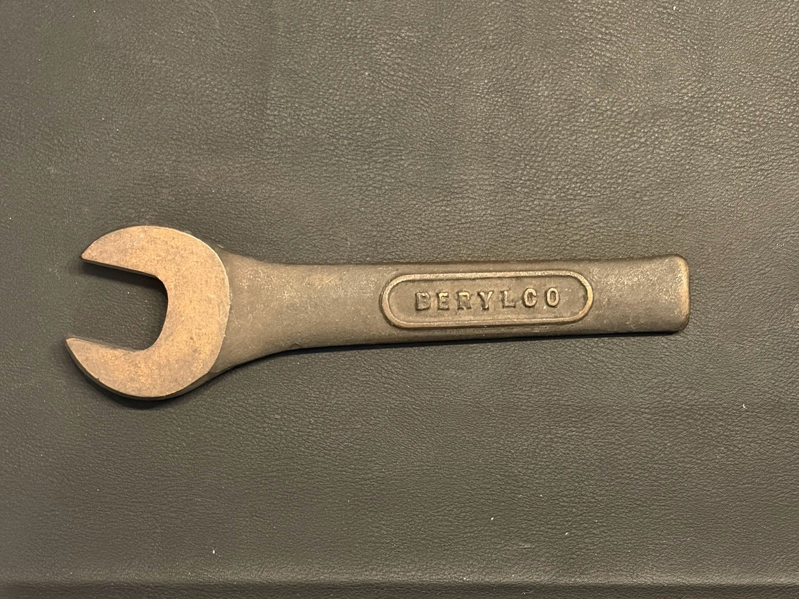 BERYLCO 7/8” Open End Wrench BECU Non Sparking 6-3/4” Bronze Tool USA