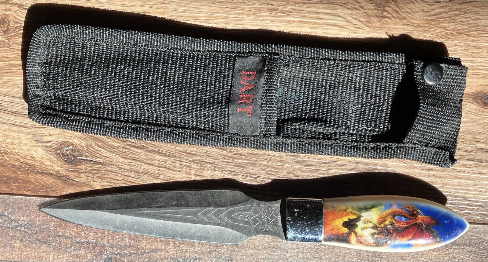 Two Dagger Dart Knives Different Designs With Sheaths 9 1/2" long (1879)
