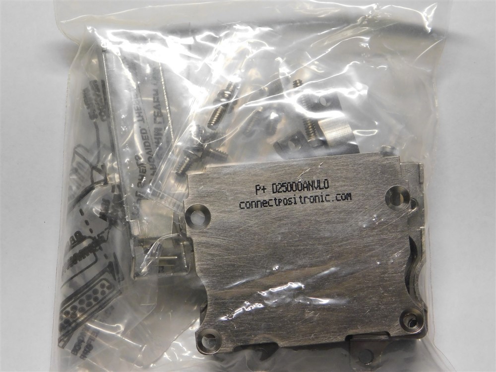 Positronics D25000ANVL0 Slide Lock EMI D Series D-Sub Backshell Aircraft Grade