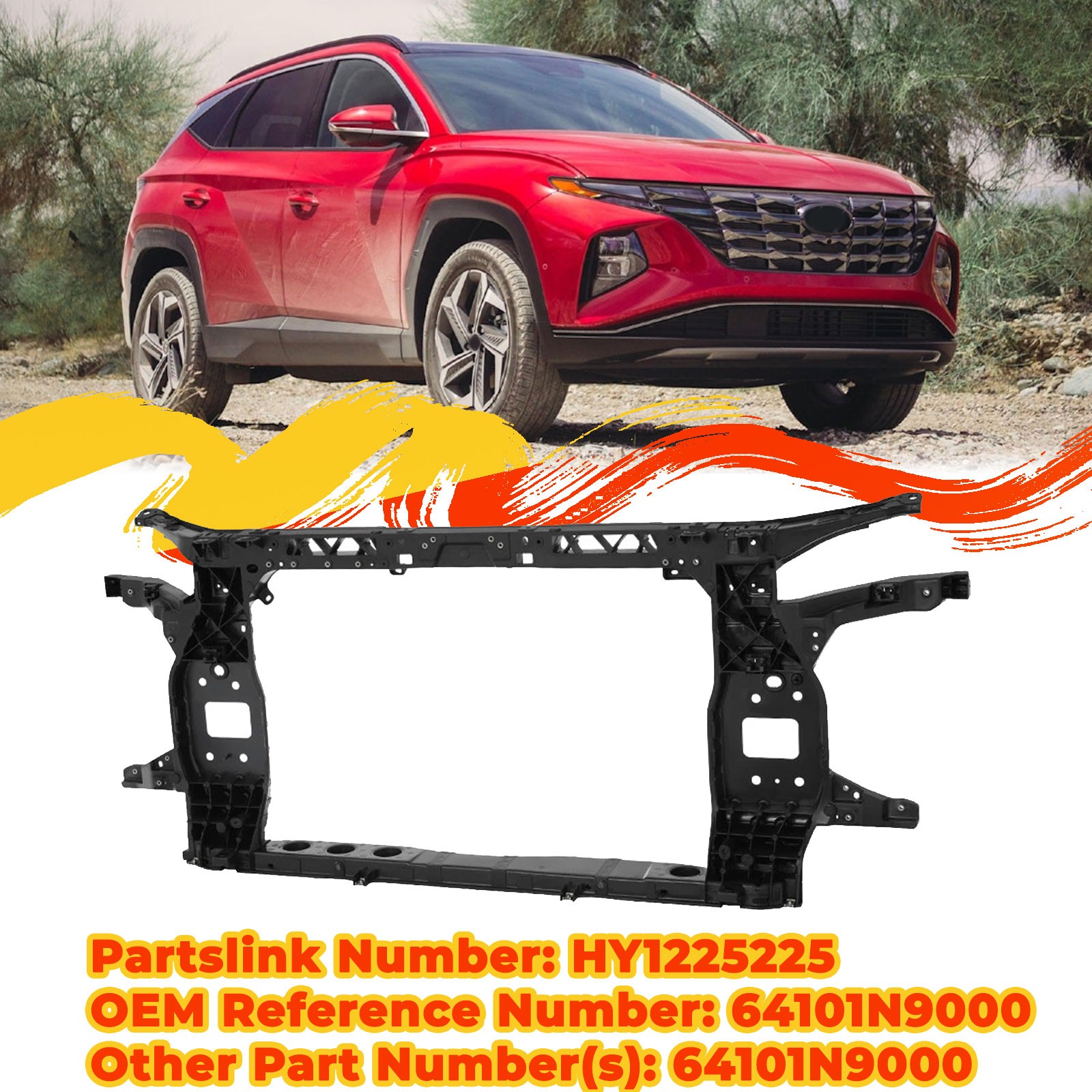 For 2022 2023 2024  Hyundai Tucson Front Core Radiator Support 64101N9000