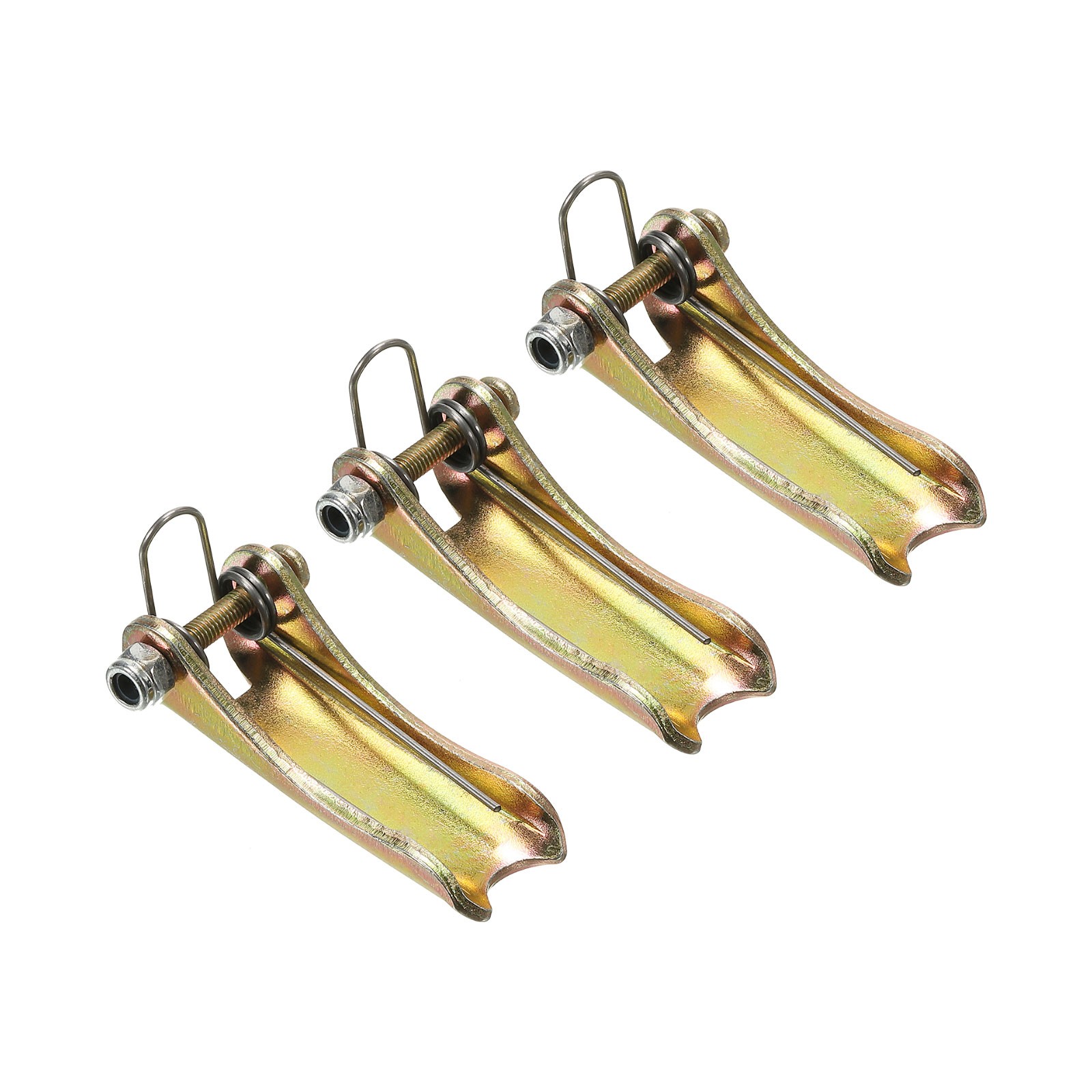1.7 Inch Hook Safety Latch Kit, 3 Pack Metal Towing Hitch Replacement, Golden