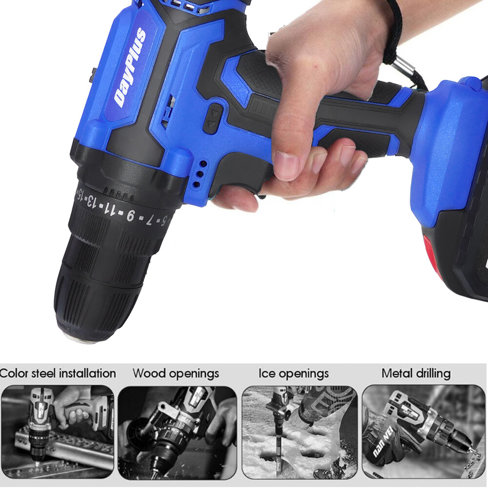 Combi Electric Cordless Drill Driver 21V W/Accessories and 2 Batteries & charger