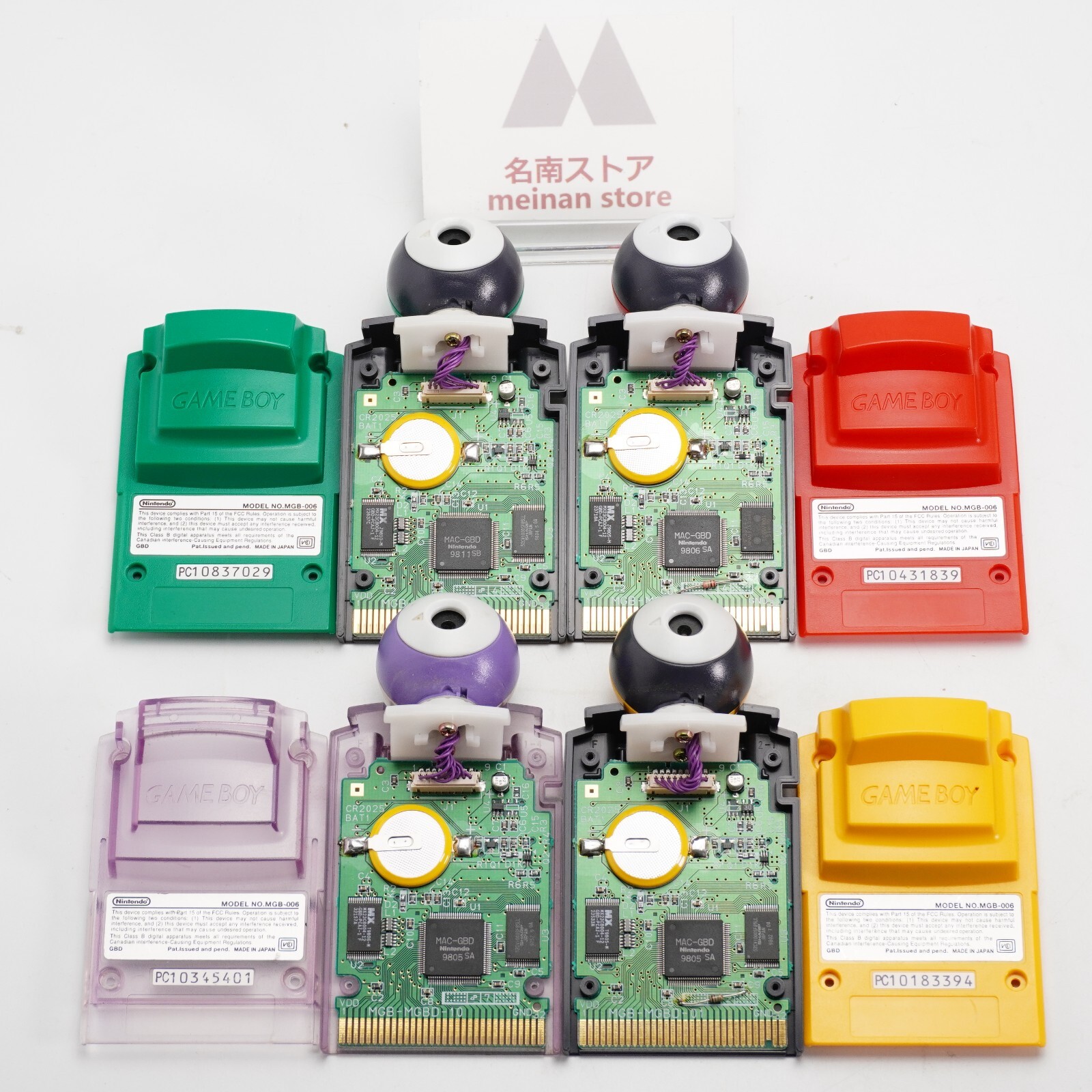 GameBoy GB Pocket Camera Tested New Battery [Red, Green, Yellow, Clear Purple]