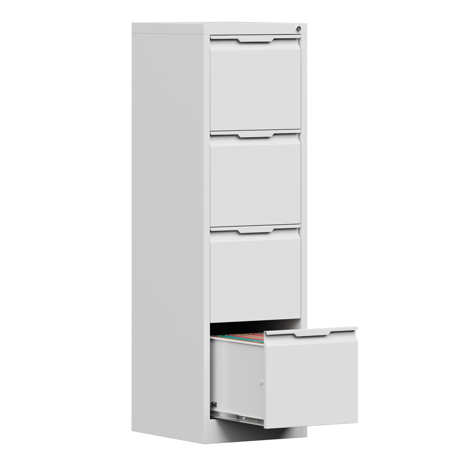 Metal Vertical Lockable File Storage Cabinet Home Office 4 Drawer Filing Cabinet