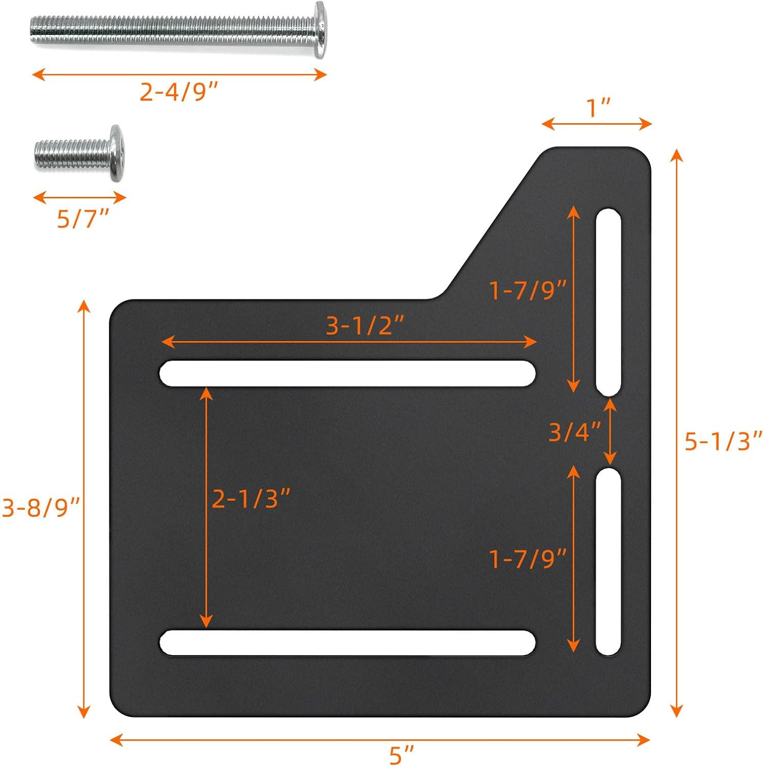 Bed Frame Brackets Adapter Kit for Headboard, Full to Queen Conversion, Heavy Du