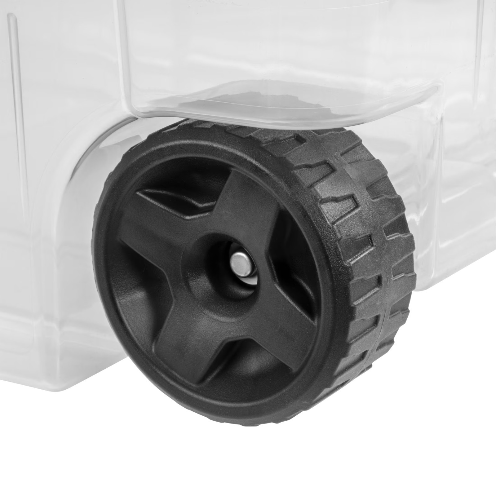 Sterilite 160 Qt Wheeled Storage Bin Clear Blue Latching Lid 4 Pack