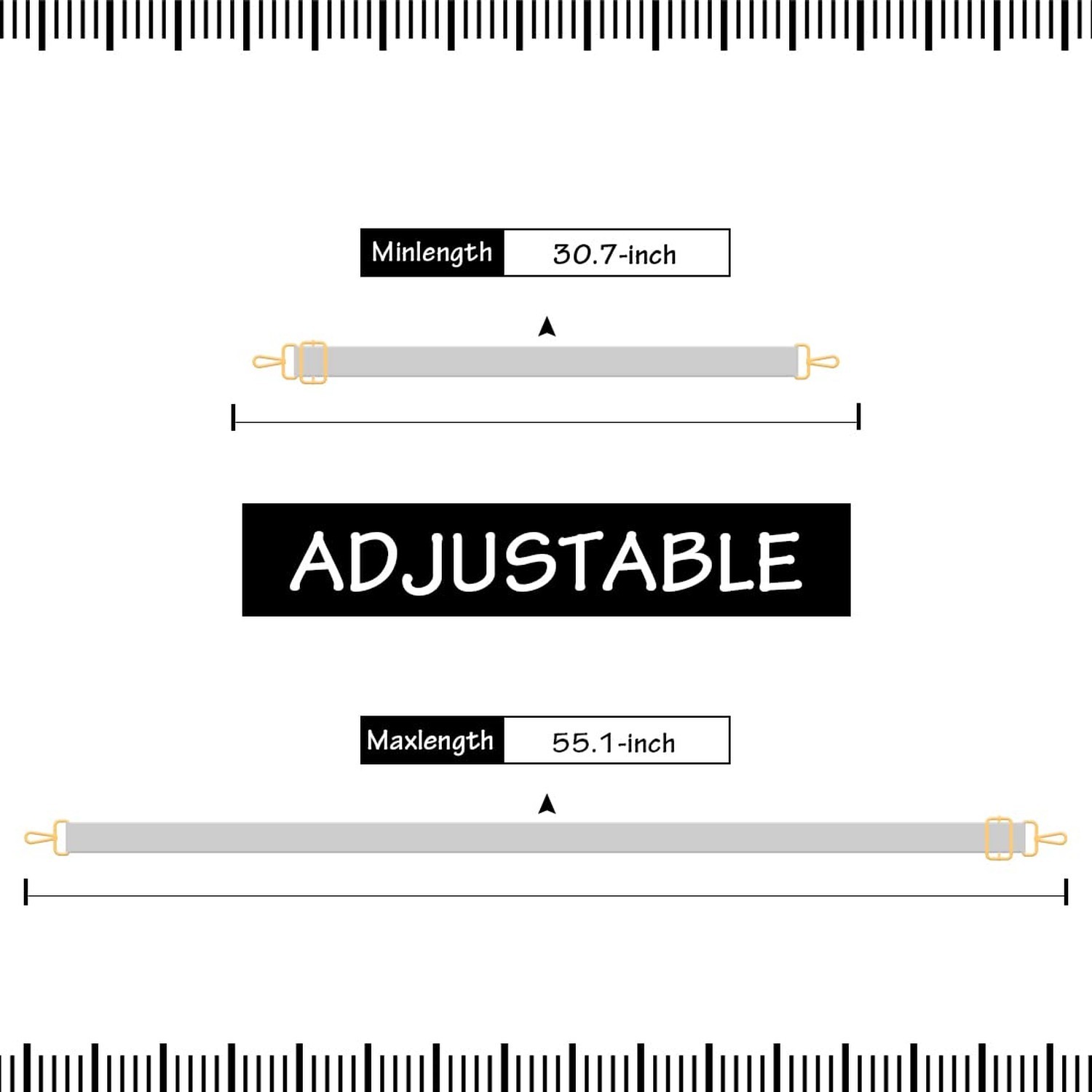 Adjustable Handbag Strap Wide Purse Strap Replacement Shoulder Crossbody Bag ...