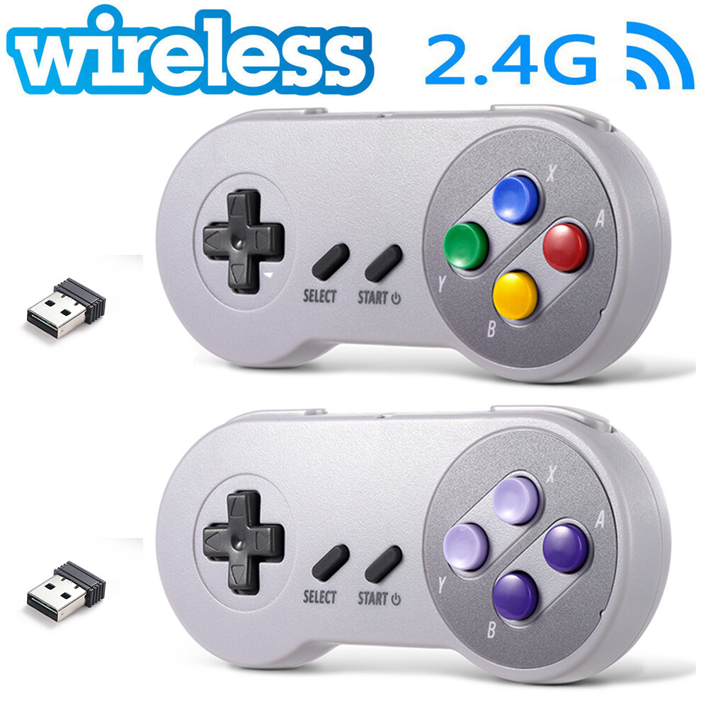 Wireless USB SNES Retro Controller Gamepad for PC MAC Raspberry Pi US SHIP
