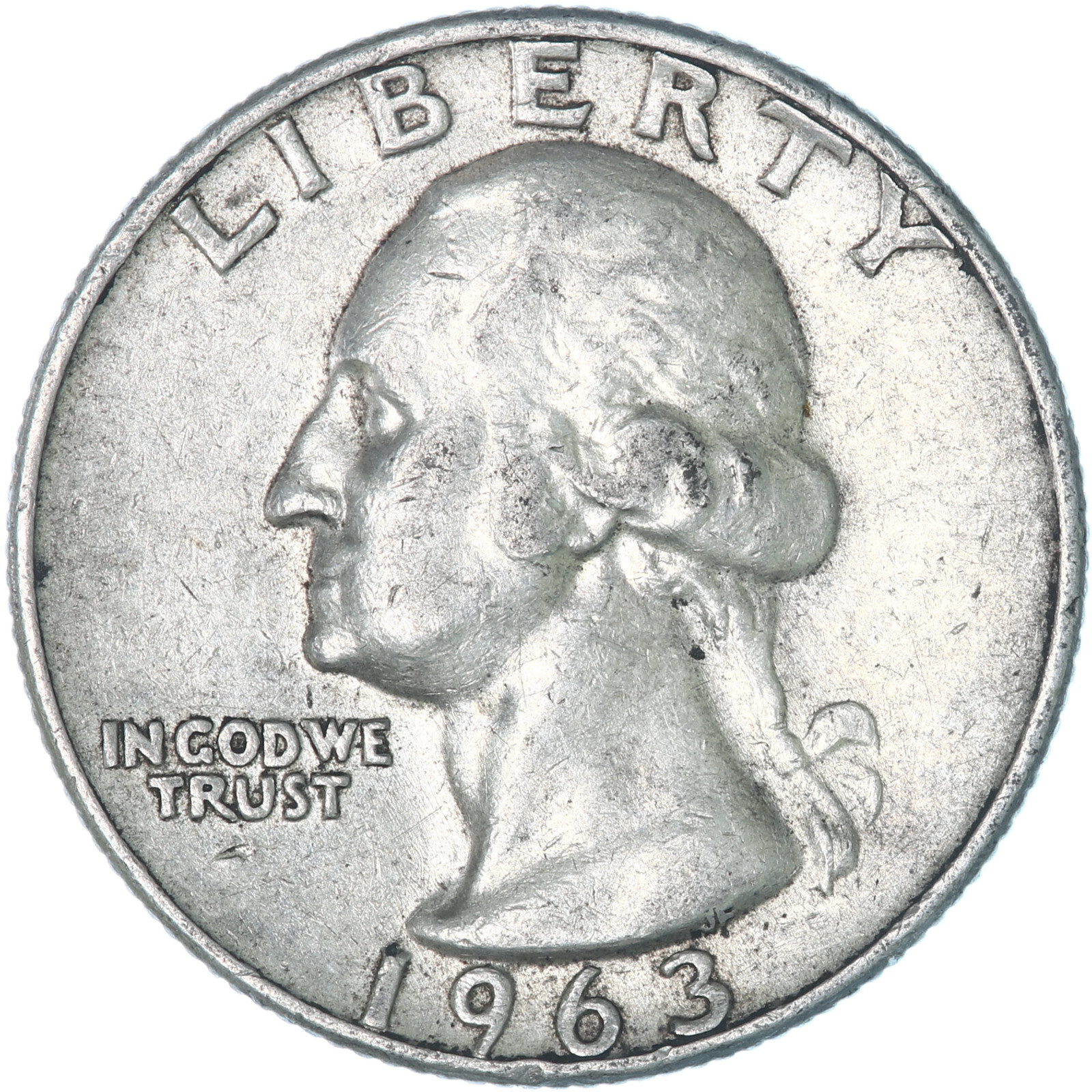 1963 D Washington Quarter 90% Silver Extra Fine XF