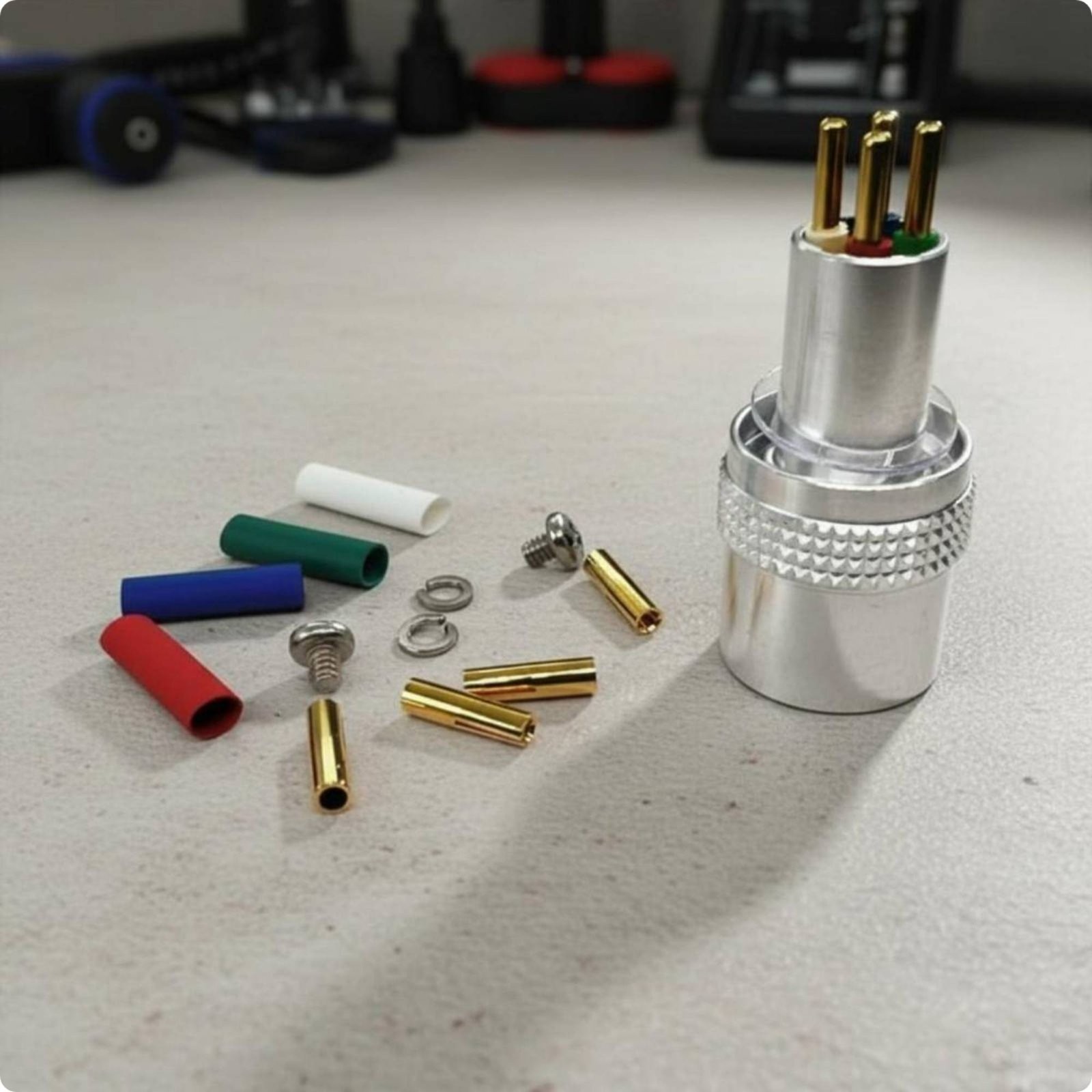 Technics Tonearm Connector CNC Machined Turntable Tonearm Socket Aluminum Alloy
