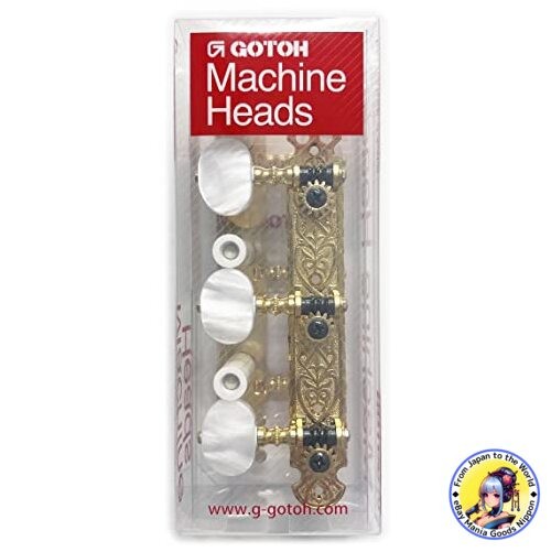 GOTOH Classic Guitar Tuners 39mm Pitch 2W Knobs Gold Model 40G2000-2W