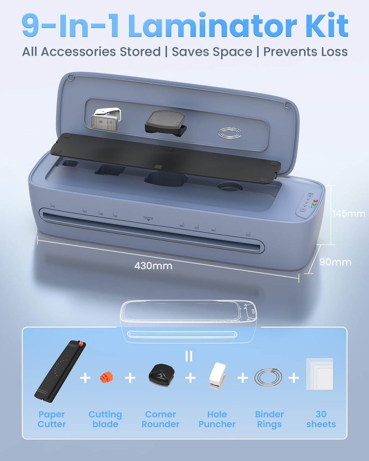 13 Inch Laminator Machine 11x17 with Laminating Sheets Personal Laminator for...