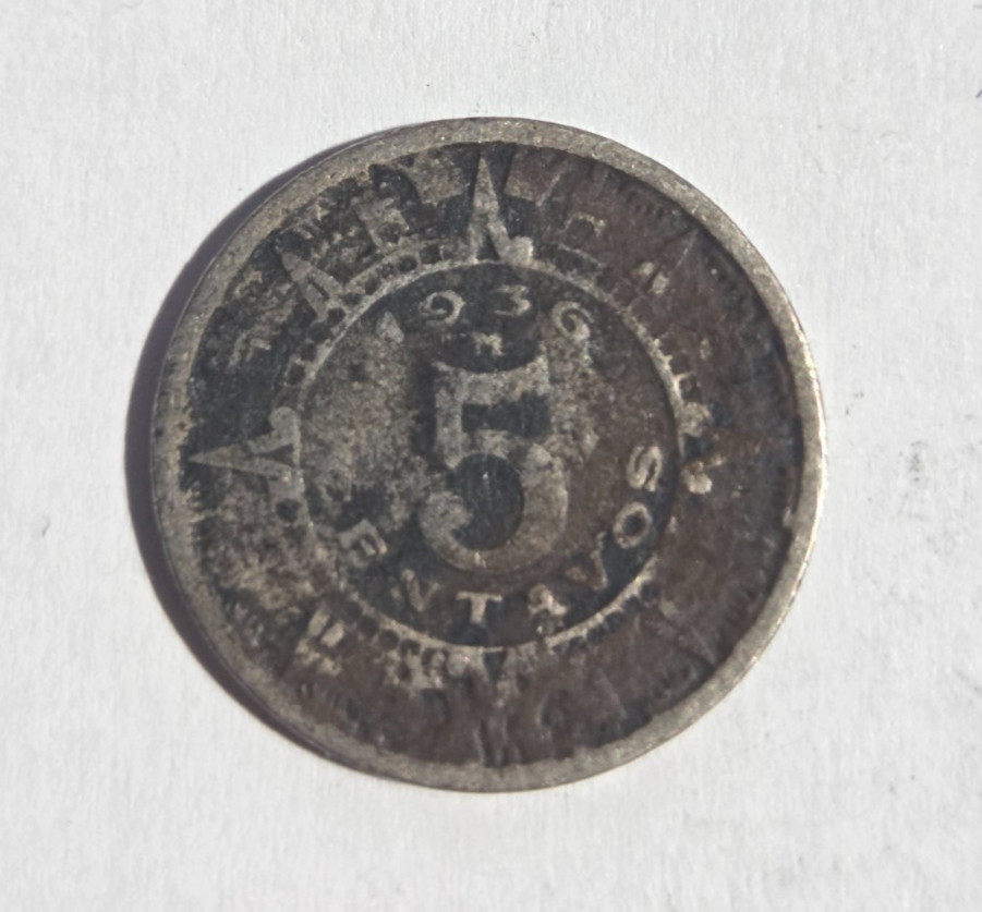 1936 Mexico 5 Centavos