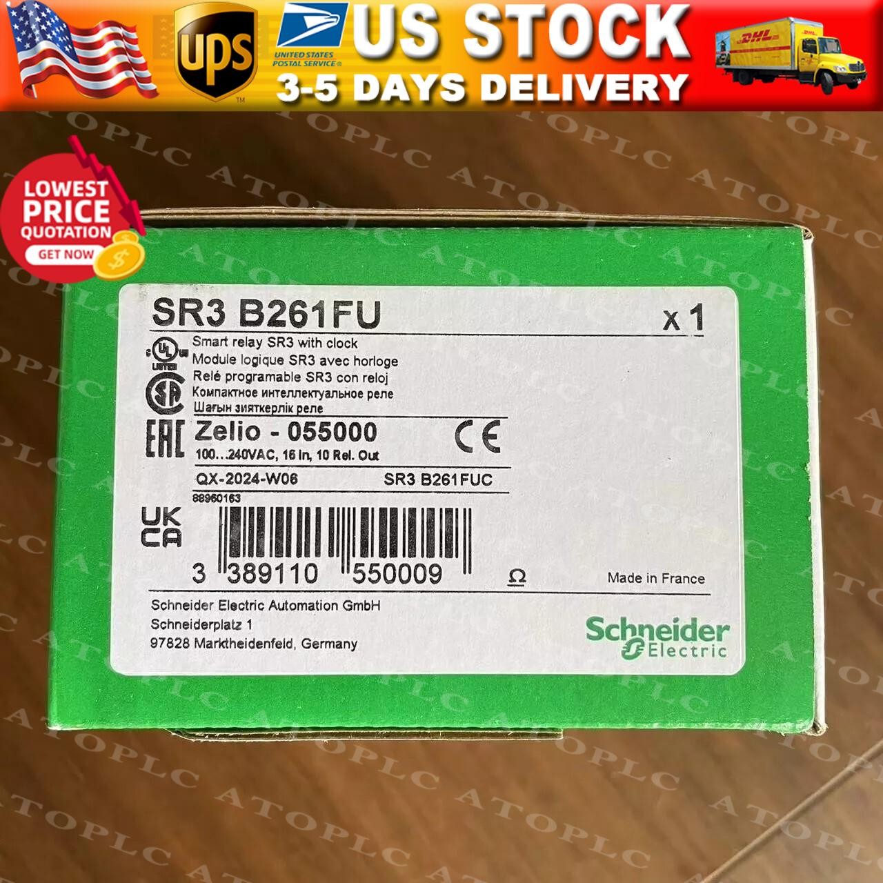 SR3B261FU New Schneider Module SR3 B261FU Fast Shipping By