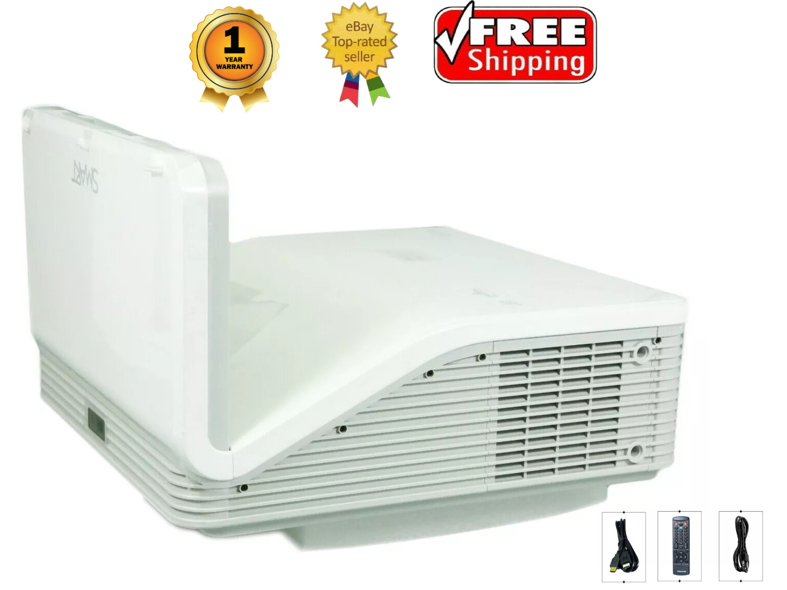 SMART UF70 DLP Projector Bright Ultra Short Throw HDMI HD 4K LAN w/Bundle