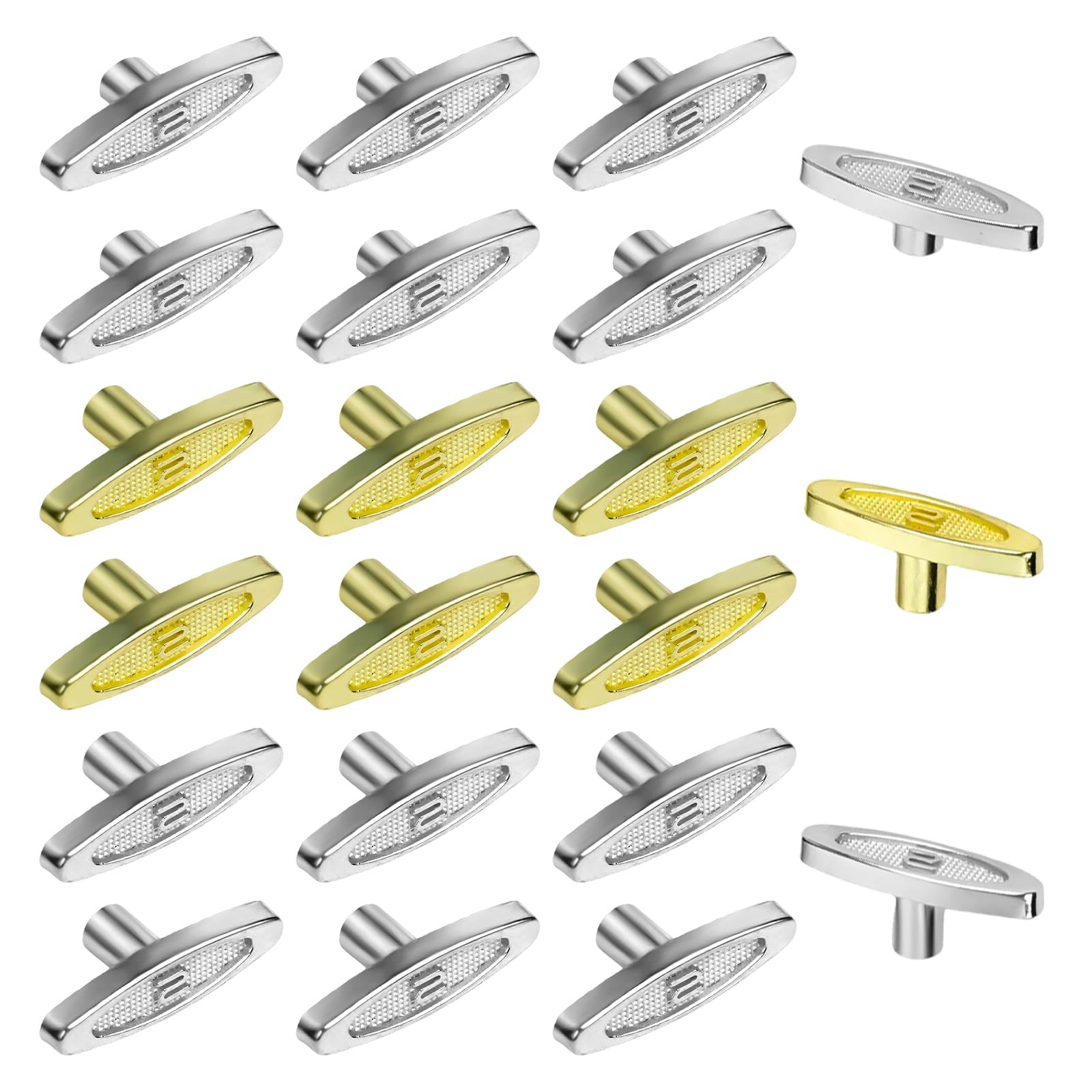 21 Pcs Metal Winder T-Bar Replacement Winding Keys - Including 7Pcs 8Mm 0.35" Si