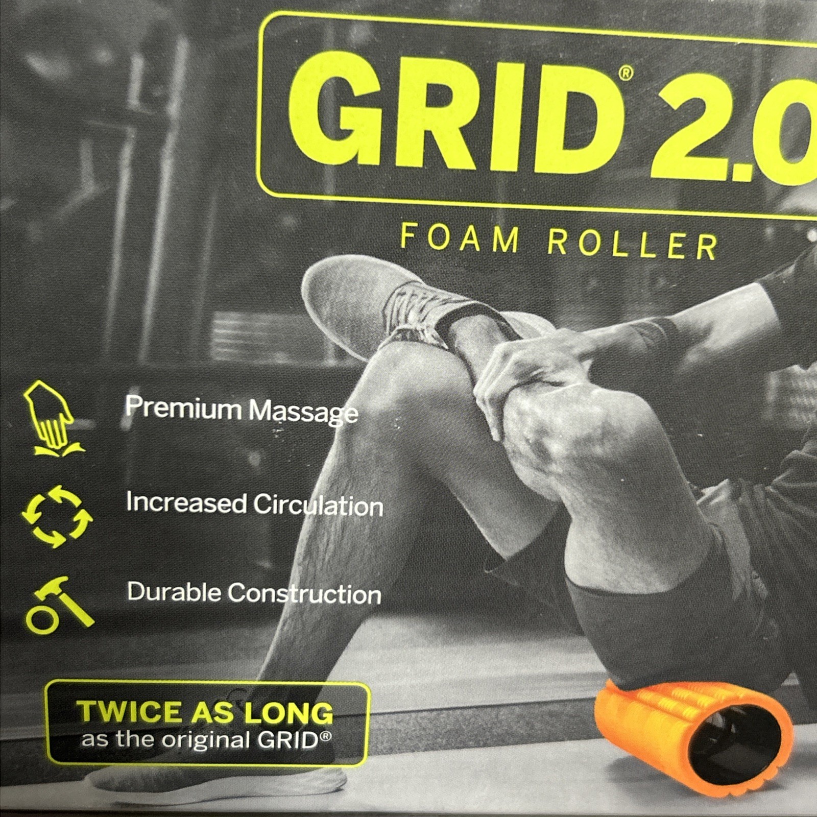 TRIGGERPOINT Performance Therapy Grid Patented Multi-Density Foam Massage Roller