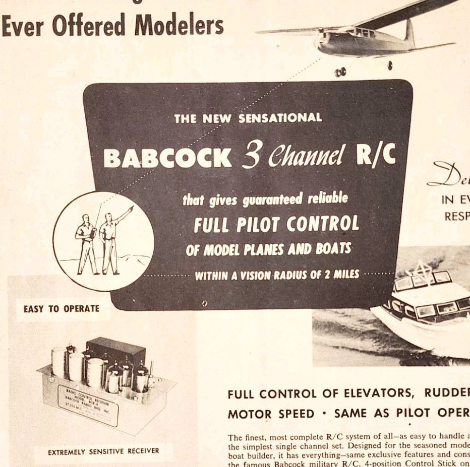 1974 Babcock Radio Engineering Airplane Model Advertisement Aviation Kits DWQQ12