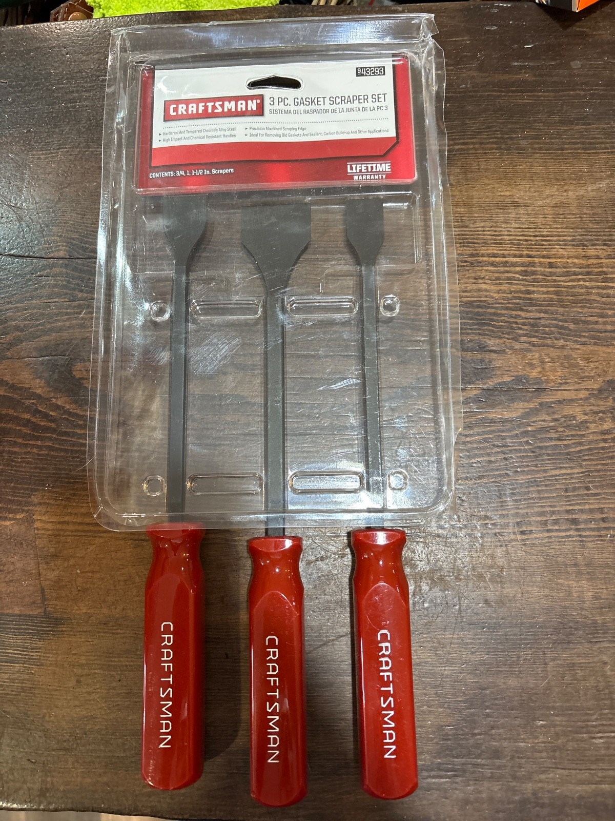 NOS CRAFTSMAN THREE-PIECE GASKET SCRAPER SET