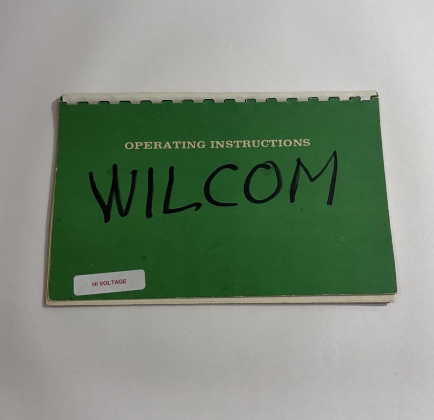 WILCOM PRODUCTS T247 CALIBRATION CHECKER ORIGINAL INSTRUCTION MANUAL USER GUIDE