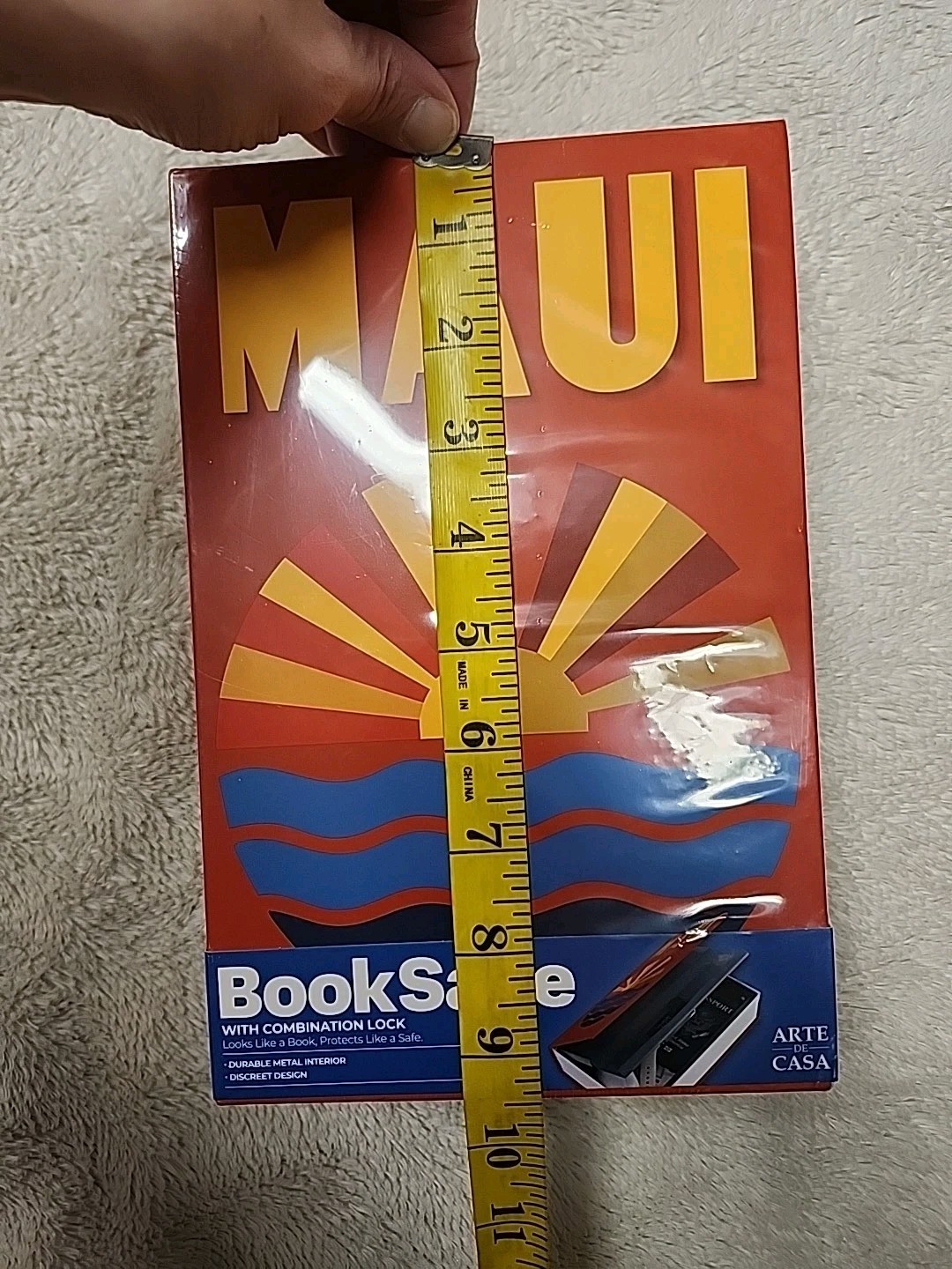 New MAUI Book Safe with Combination Lock for Discreet Storage