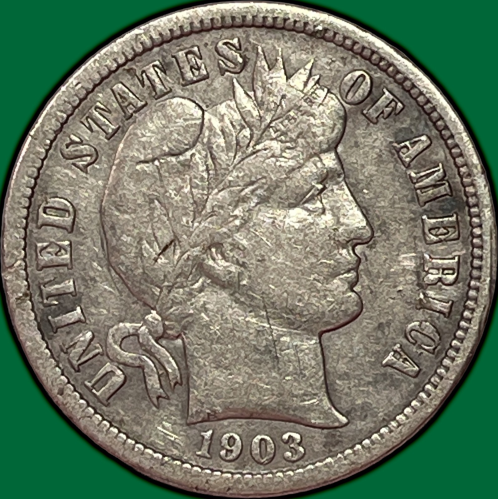1903-O Barber Dime Extremely Fine XF Coin #44908