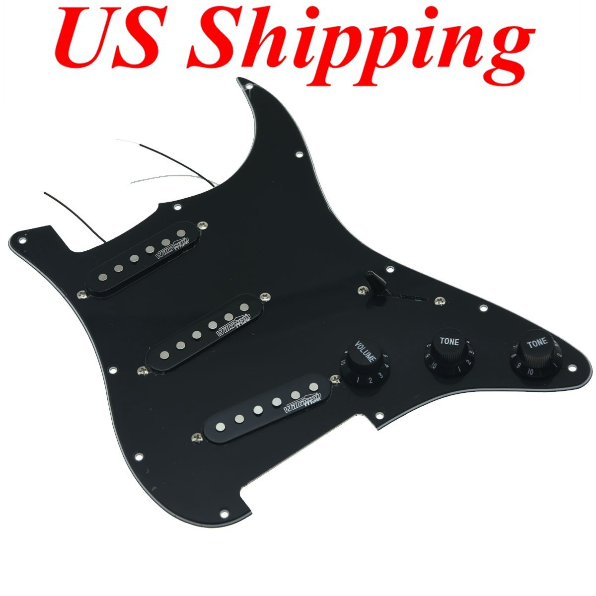Loaded ST Pickguard Prewired Pickguard w/ Wilkinson Pickups for  Fender Strat