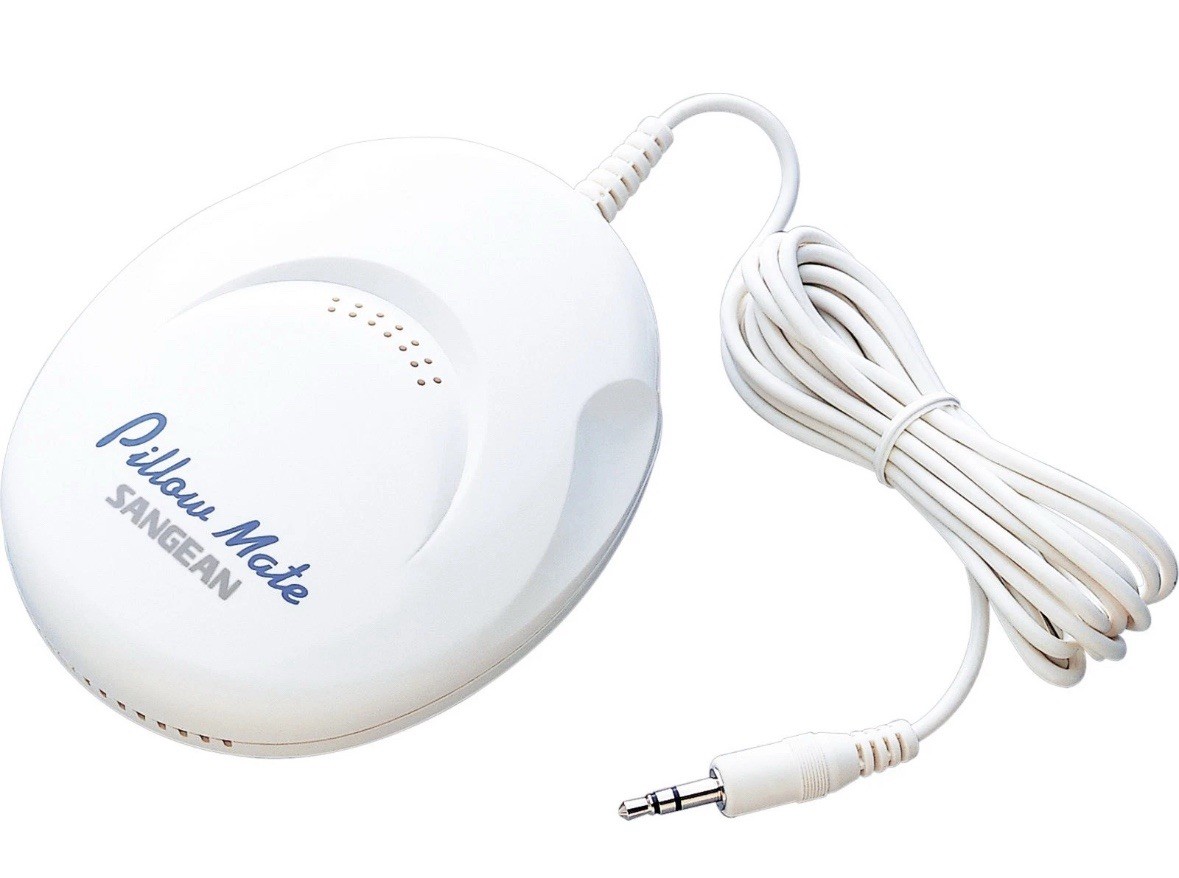 Sangean America, Inc. PS-100 Pillow 3.5mm Aux Portable Speaker, White, One Size