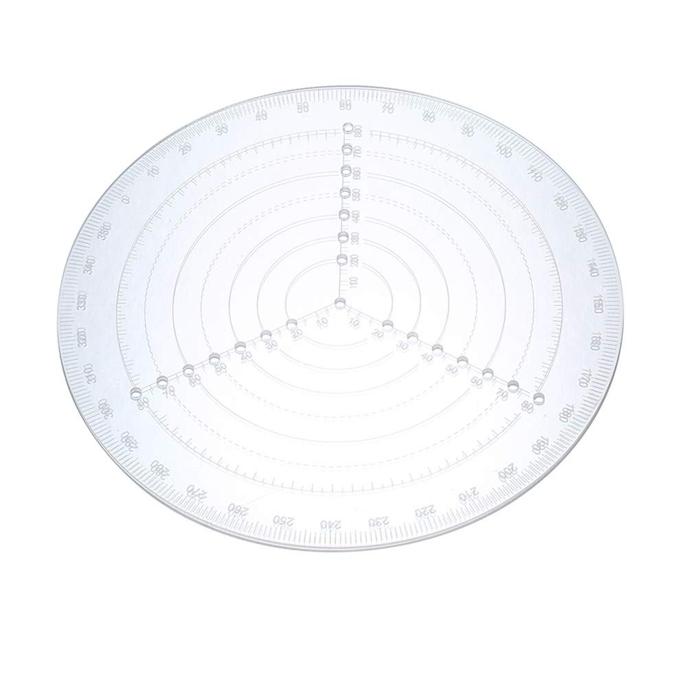 VISLONE Round Center Finder Compass Clear Acrylic Lathe Centering Tool...