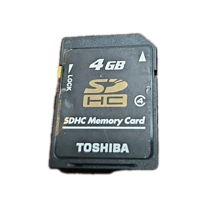 OEM Genuine Toshiba 4GB SDHC Memory Card - Class 4 - SD-K04G - Made in Japan