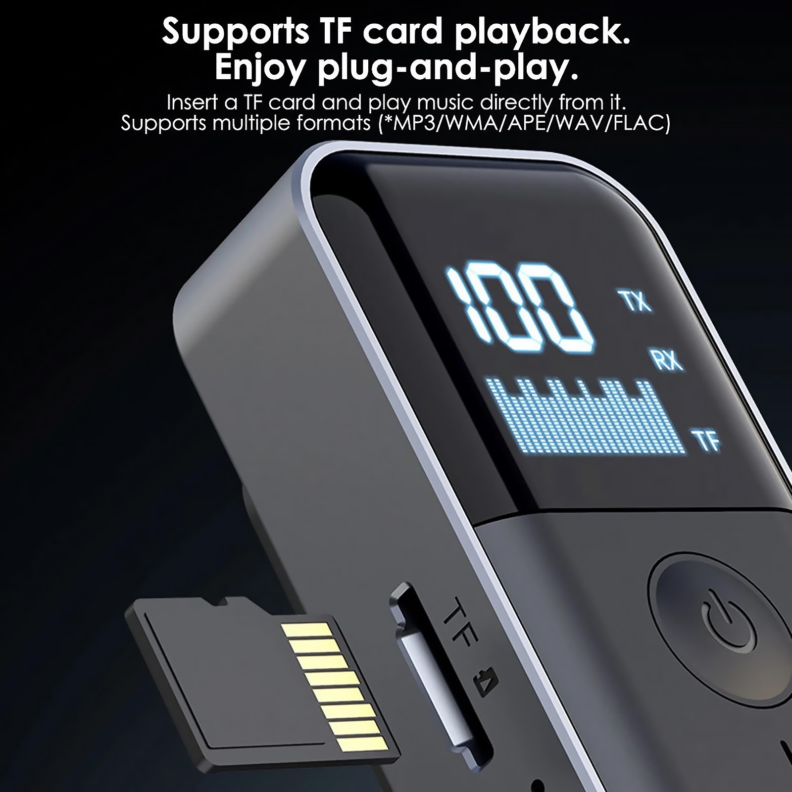 Bluetooth 5.4 Audio Adapter Wireless Receiver Transmitter with Portable Design