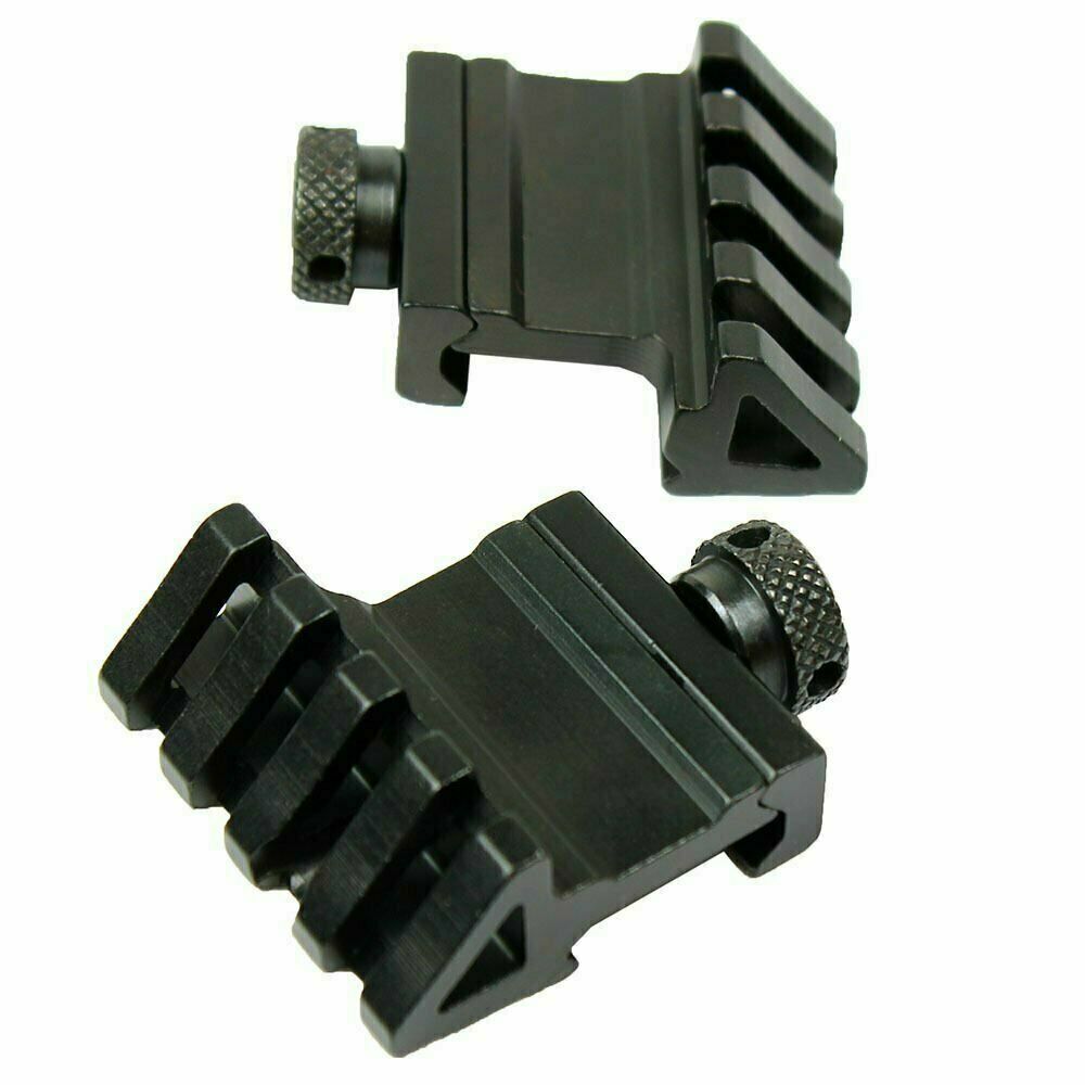 2 PCS 45 Degree Offset Rail Mount Quick Release for Picatinny Weaver Rail