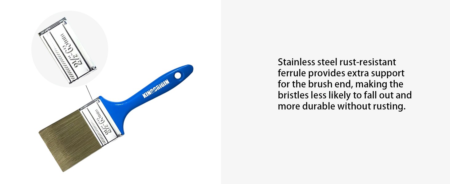 King Origin Versatile Paint Brush Set, 3 Pack, 2 Inch Paint Brushes, Small Paint