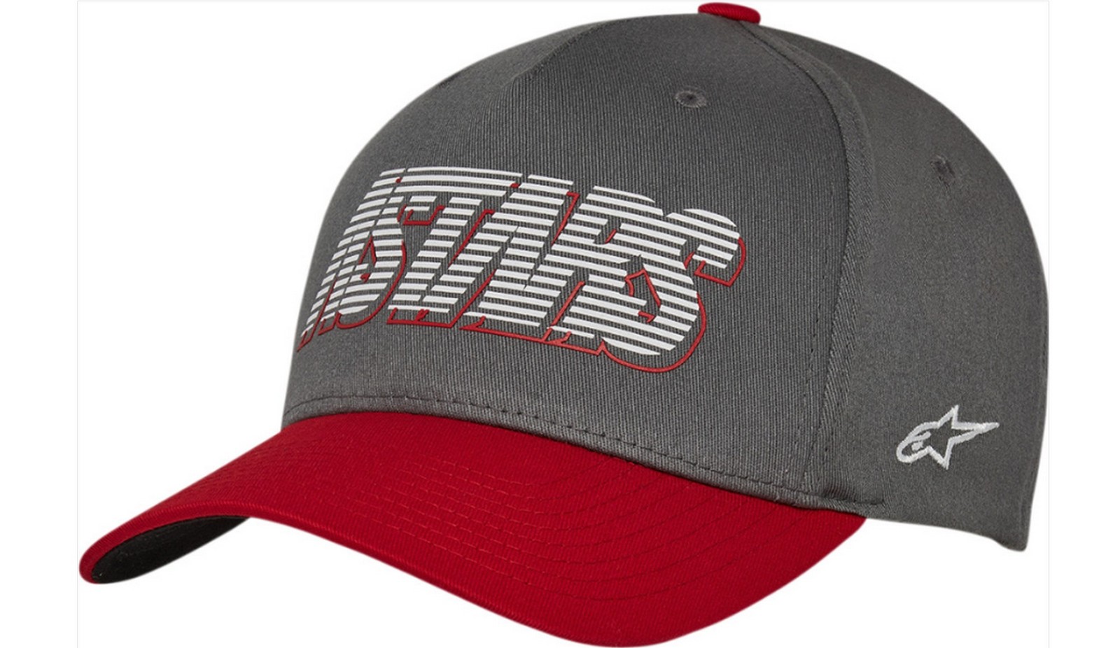 Alpinestars Lanes Flexfit Hat Charcoal/Red