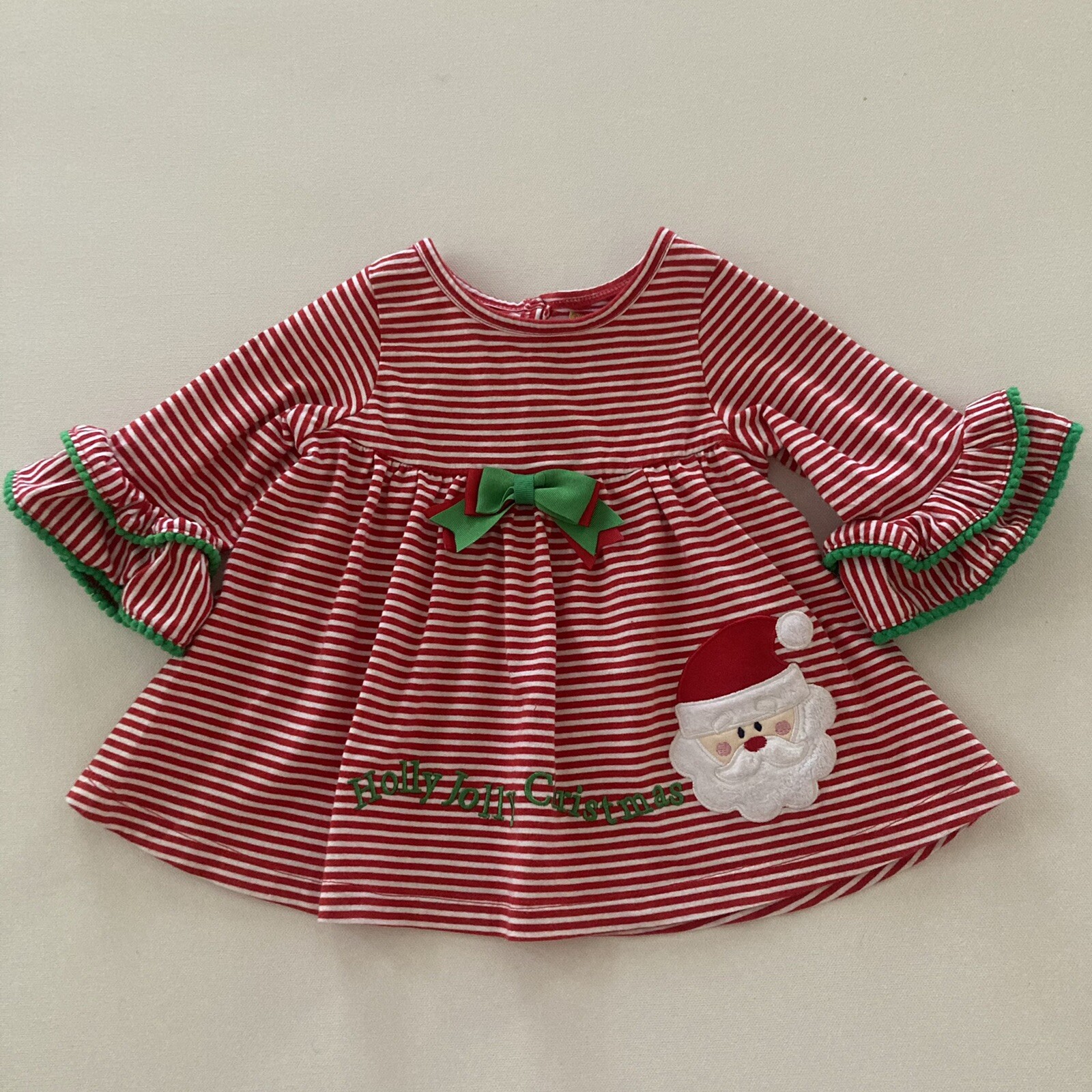 Magical Season Baby Girl 12 Months Red Santa Christmas Holiday Top