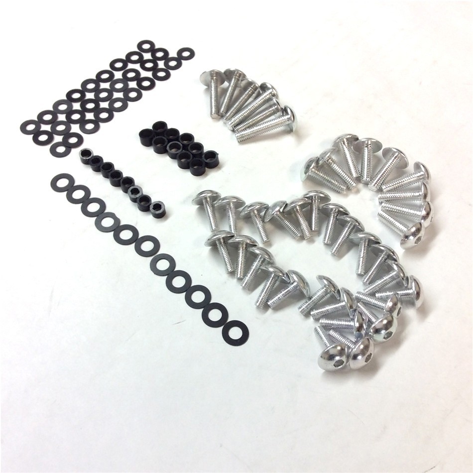 Aluminum Fairing Bolt Kit For Yamaha YZF R6 2003-2007 YZF R6S 2006-2010 Silver