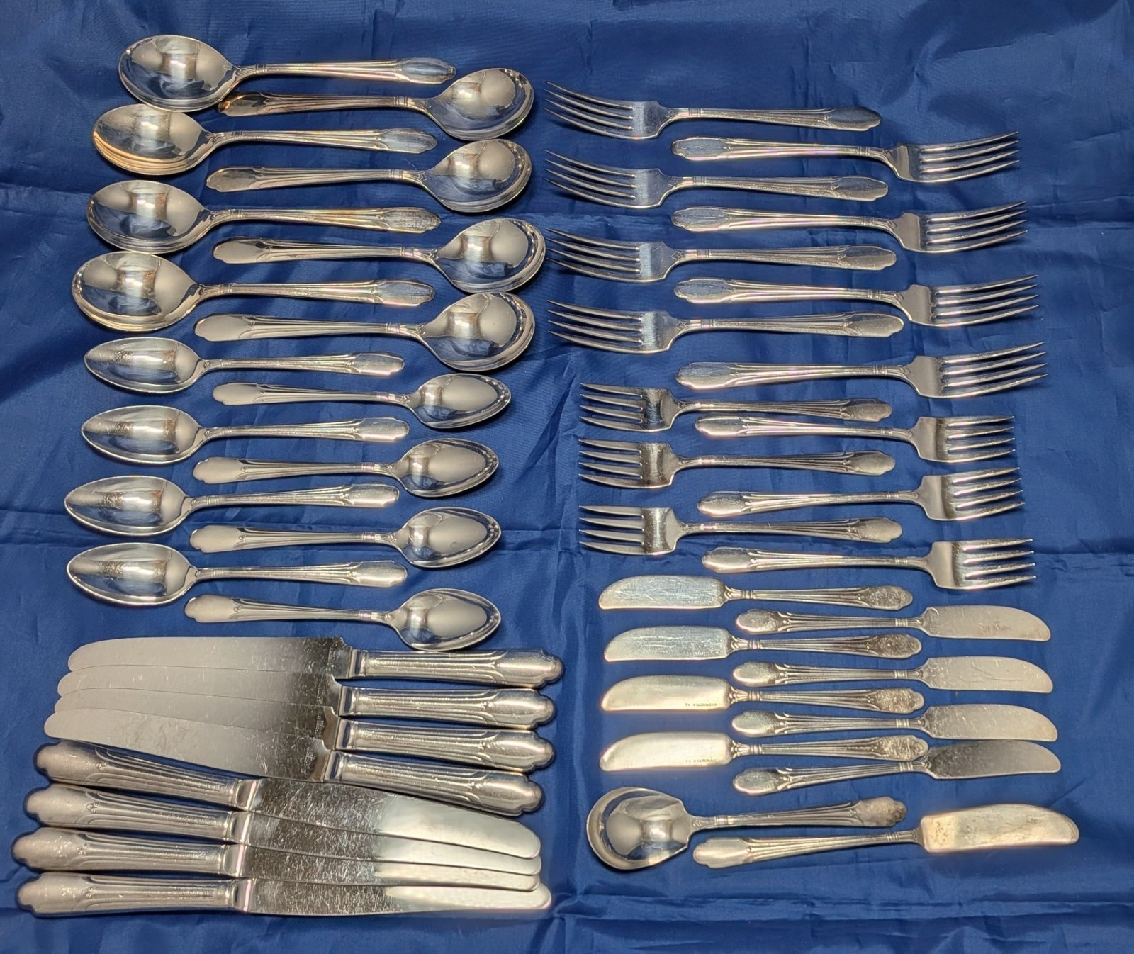Wm Rogers International Silver Plated Flatware 1938 ULTRA Partial Set of 48 pc.